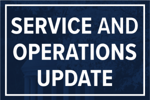 Service and Operations Update
