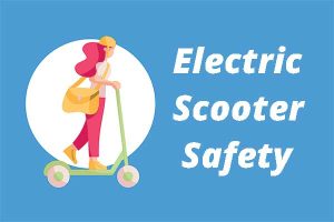 Electric scooter safety graphic