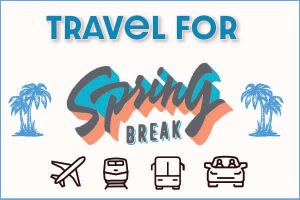 Travel for spring break graphic